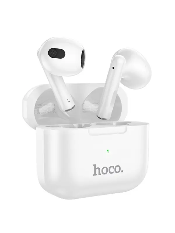 Наушники беспроводные Hoco EW30, TWS, вкладыши, Bluetooth 5.3, 30/300 мАч, белые