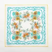 Платки носовые женские &laquo;Этель. Цветочный узор&raquo;, 30&times;30 см, набор 12 шт.,100% хлопок, рисунок МИКС