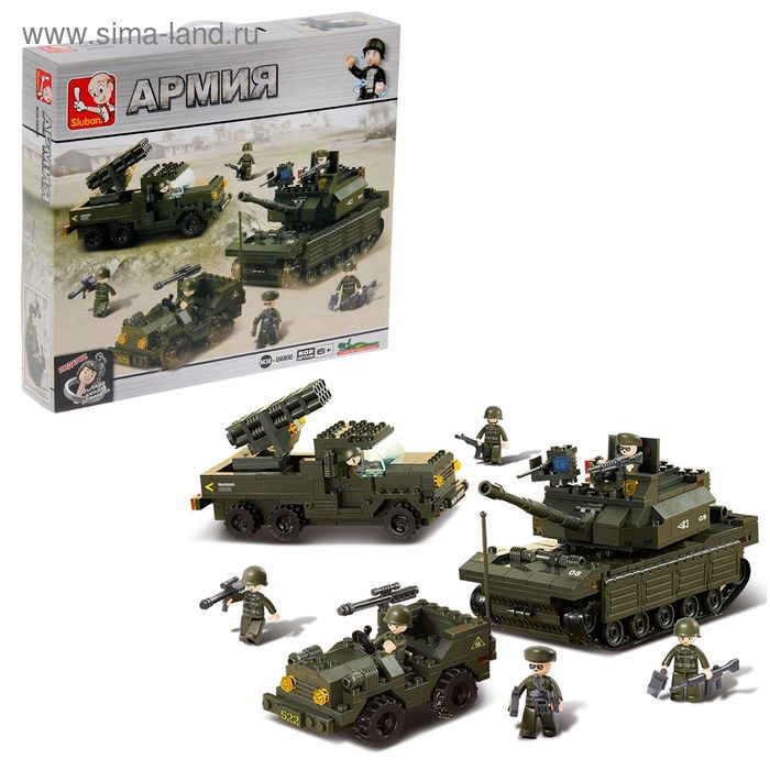 Конструктор «Боевая техника», 602 детали Конструктор «Боевая техника», 602 детали