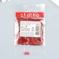 Бисер "Zlatka" стеклярус 10 г, размер 3", 6 мм, №0025 красный МИКС 93"78547