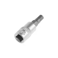 Головка с битой ТУНДРА, CrV, под квадрат 1/4", H5