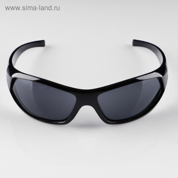 Очки спортивные Очки спортивные "Мастер К", uv 400, 14 х 14 х 4.5 см, линза 4.5 х 5.2 см, чёрные
