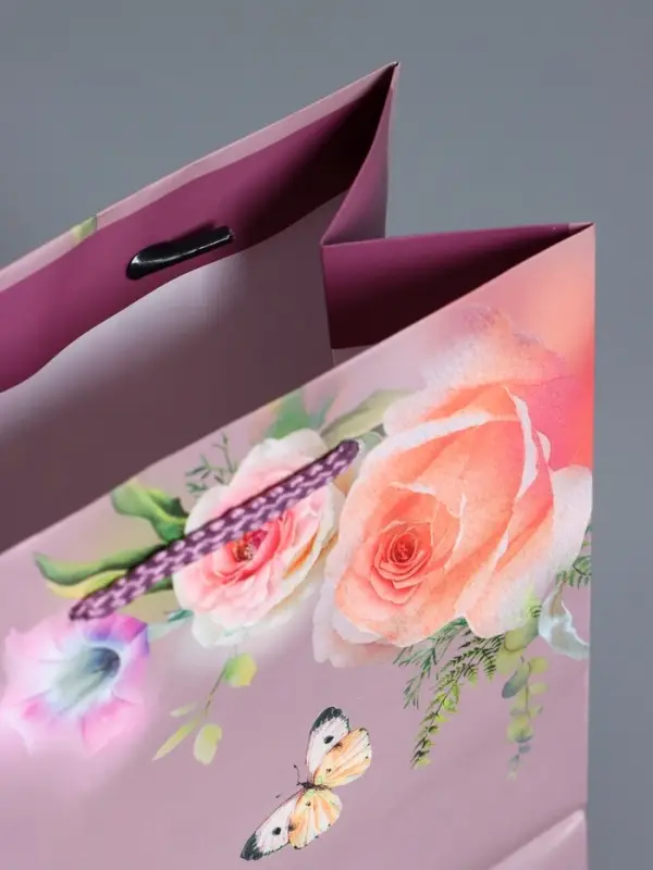 Пакет подарочный ламинированный, "Танец бабочки" 18 х 22,3 х 10 см