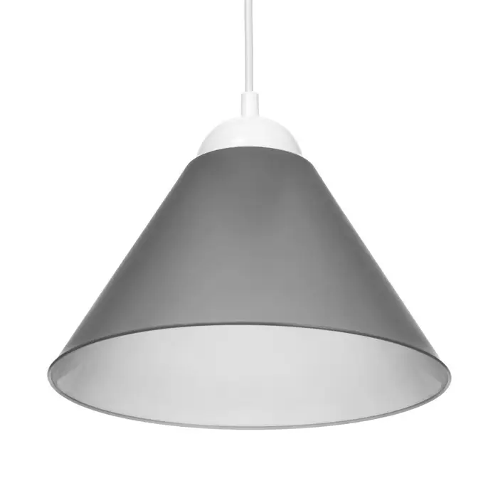 Плафон отдельный «Конус», Е27, дымчатый, 25×25×15 см