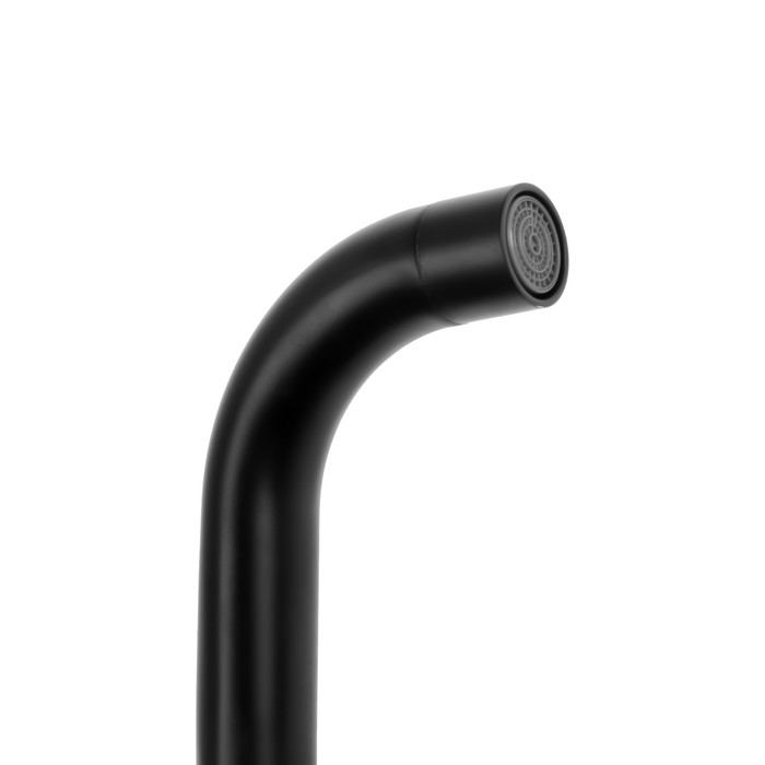 Смеситель для раковины ZEIN Z2508, короткий излив, картридж 40 мм, нержавеющая сталь, черный Смеситель для раковины ZEIN Z2508, короткий излив, картридж 40 мм, нержавеющая сталь, черный