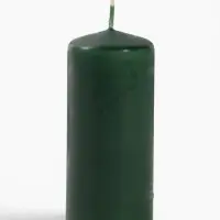 Свеча цилиндр, 4&times;9 см, 11 ч, 90 г, т. зелёная
