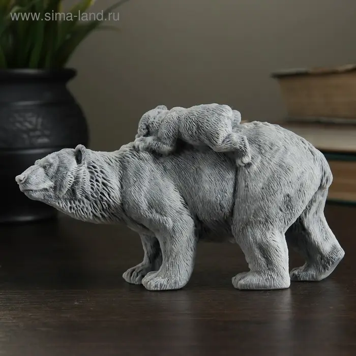 Сувенир  Сувенир "Медведица с медвежонком идет" 7,5см