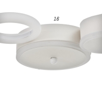 Люстра с ПДУ 2034/2 LED 66Вт белый 45х32х4,5 см BayerLux