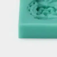 Молд для заливки &laquo;Гавайский ананас&raquo;, силикон, 2 ячейки, 7.5&times;6 см, зелёная