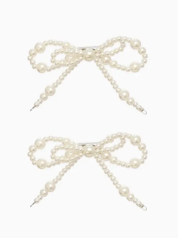 Обвес на штаны  Обвес на штаны "Бантики", цвет белый в серебре