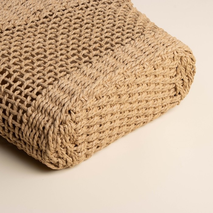 Сумка женская SL Home, ручное плетение, хлопок, длина ручек 18,5 см, 40×27 см Сумка женская SL Home, ручное плетение, хлопок, длина ручек 18,5 см, 40×27 см