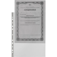 Файл-вкладыш А4 100шт/уп, гладкая Элементари 0,45 мм