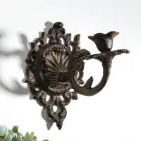 Подсвечник настенный чугун на 1 свечу "Цветок герцога" 18х12,1х16,3 см
