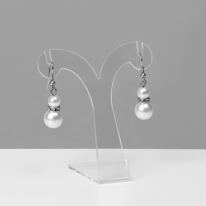 Подставка под серьги V-образная, 7,5×3,5×8,5 см, оргстекло 2 мм, В ЗАЩИТНОЙ ПЛЁНКЕ Подставка под серьги V-образная, 7,5×3,5×8,5 см, оргстекло 2 мм, В ЗАЩИТНОЙ ПЛЁНКЕ