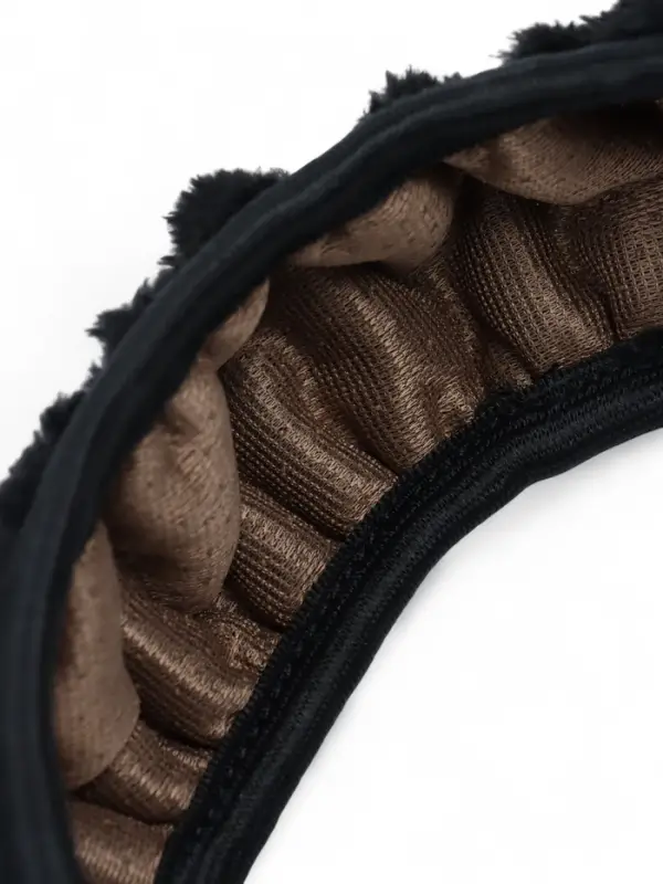 Оплетка на руль TORSO, меховая, мультиразмерная, черный