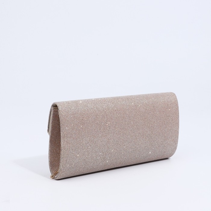 Сумка-клатч на магните, цвет бежевый