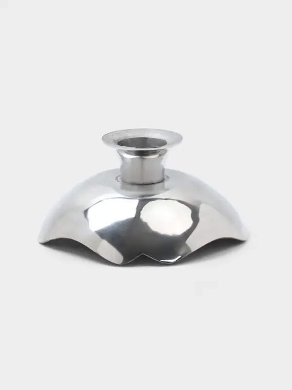 Блюдо сервировочное на ножке, 30&times;30&times;15 см, алюминий