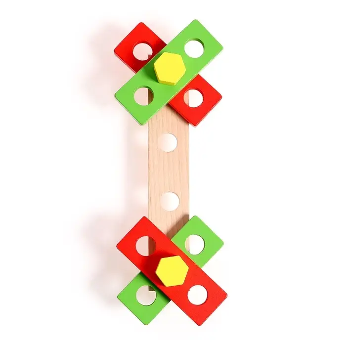 Игровой набор &laquo;Набор плотника и конструктор в чемоданчике&raquo; 7&times;30&times;23 см, 33 элемента