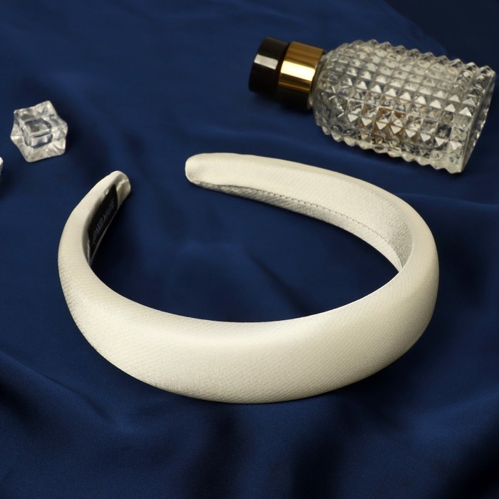 Ободок для волос Ободок для волос "Лира" 3 см, бежевый