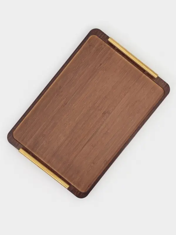 Подносы с ручками Magistro Garona, набор 3 шт., бамбук