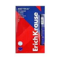 Ручка - роллер Erich Krause METRIX, узел 0.5, чернила синие, длина письма 1200 метров