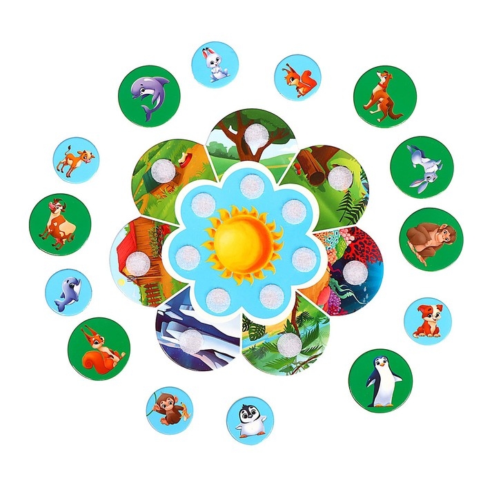 Игрушка на липучках «Мама, малыш, жилище» Игрушка на липучках «Мама, малыш, жилище»