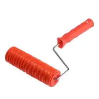 Валик декоративный ТУНДРА, резиновый, &laquo;кора тополя&raquo;, рукоятка d=6 мм, 180 мм