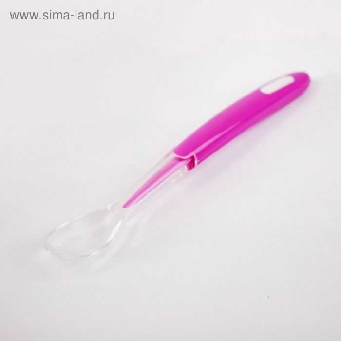 Ложка детская для кормления силиконовая, от 5 мес., цвет фиолетовый Ложка детская для кормления силиконовая, от 5 мес., цвет фиолетовый