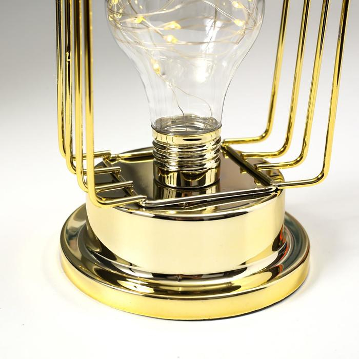 Ночник лофт 16459/1 LED от батареек 3хАА золото 10х10х20 см RISALUX Ночник лофт 16459/1 LED от батареек 3хАА золото 10х10х20 см RISALUX