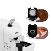 Кофеварка «2 в 1» рожковая капсульная КТ-7253 - 1350 Вт Кофеварка «2 в 1» рожковая капсульная КТ-7253 - 1350 Вт