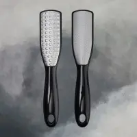 Пилка для пяток, трапеция, лазерная, двусторонняя, 24.5 см, чёрная