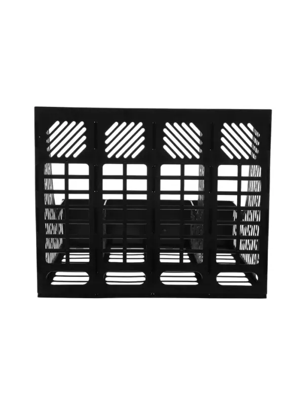 Лоток для бумаг Calligrata с отделениями для пишущих принадлежностей, вертикальный, 4 отделения, чёрный