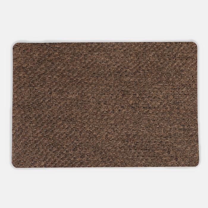 Салфетка сервировочная на стол «Коса», 45×30 см, цвет коричневый