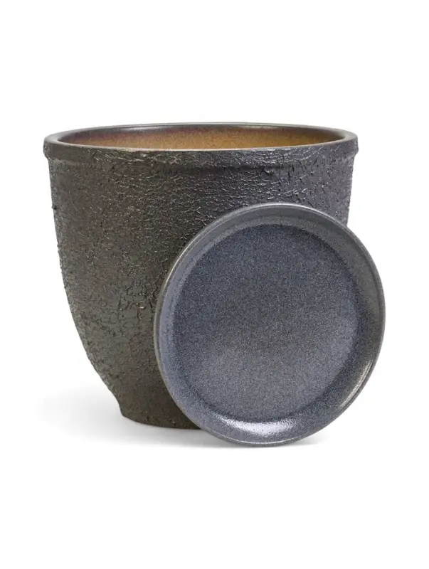 Горшок цветочный с поддоном 7,5 л, керамика  Горшок цветочный с поддоном 7,5 л, керамика "Шагрень" (М)