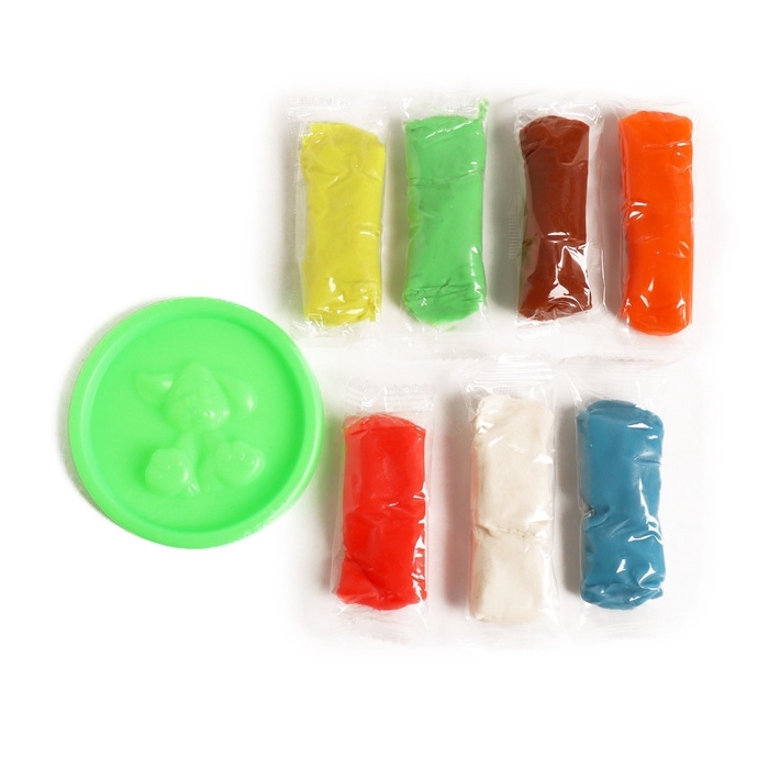 Тесто для лепки, 7 цветов 15 г в ведёрке Тесто для лепки, 7 цветов 15 г в ведёрке