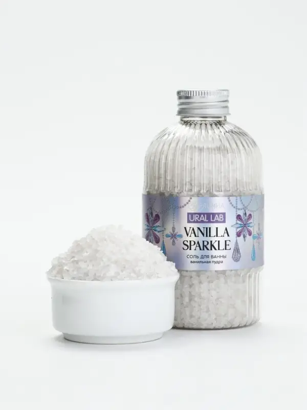 SNOW KISS Соль для ванны, 300 г, ванильная пудра