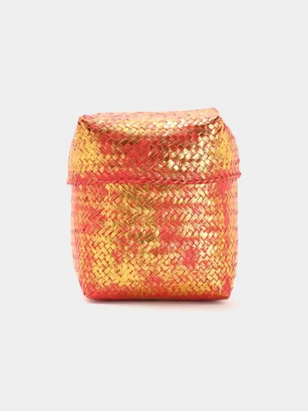 Корзинка плетёная &laquo;Голден&raquo;, 20&times;20&times;26 см, розовая