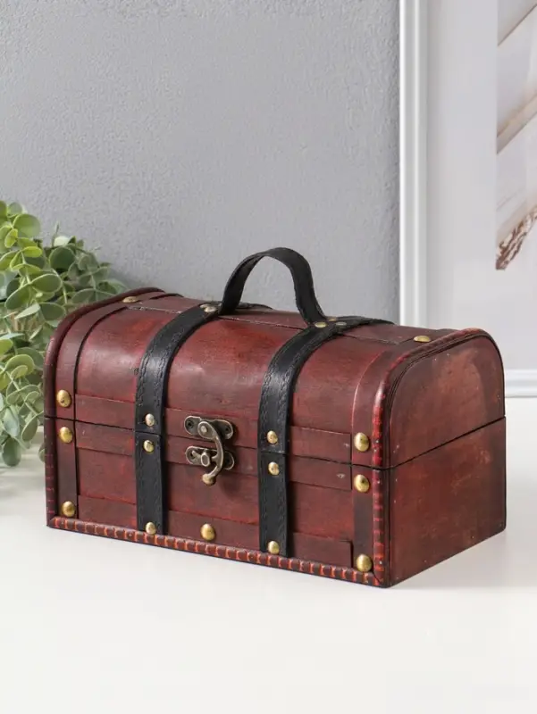 Шкатулка для украшений &laquo;Сундук. Джино&raquo;, дерево, 26&times;15&times;14 см