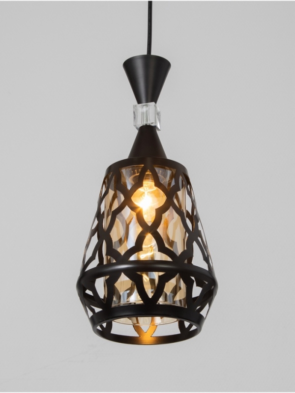 Светильник Nadine 1х40Вт Е27 черный 16х16х36см