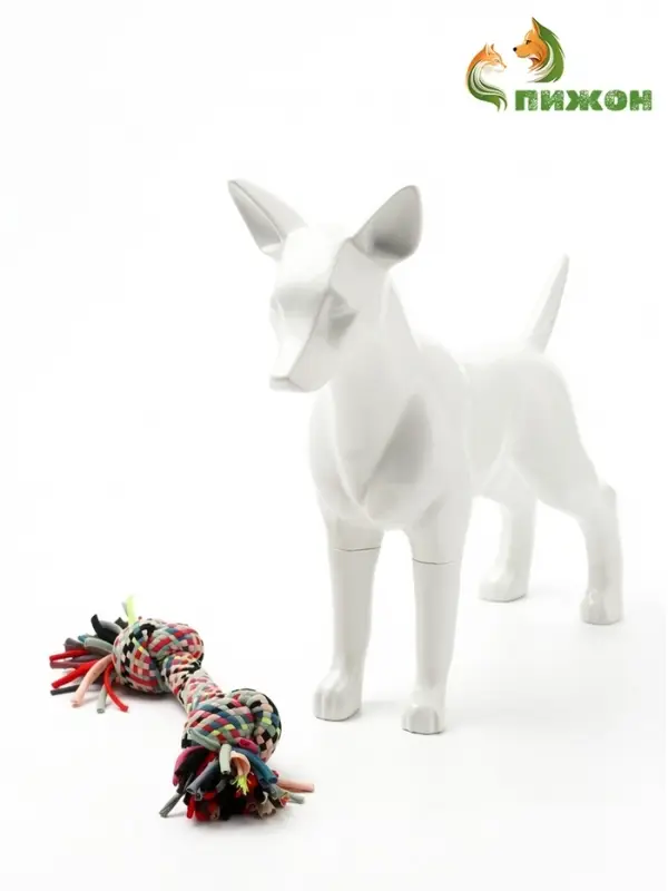 Игрушка для больших собак канатная &laquo;2 узла&raquo;, до 38 см, до 190 г