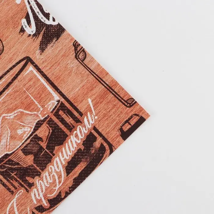 Бумага упаковочная глянцевая двухсторонняя «Дерево», 70 х 100 см