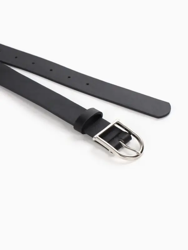 Ремень женский, 1 прокол, металл пряжка, 2.8&times;105 см, чёрный