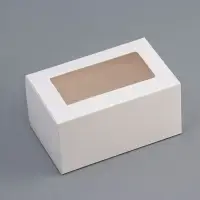Коробка складная с окном 16×10×8 см