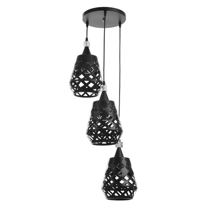 Светильник BayerLux Светильник BayerLux "Ковальце" 3хЕ27 40Вт черный 33х33х35-120см