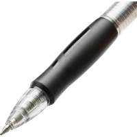 Ручка гелевая автомат. Deli Lineum диам.шарика 0,5мм резин манж черная