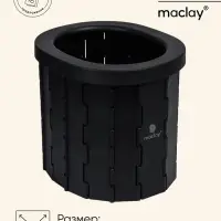 Туалет складной туристический Maclay, комплект: 15 мешков, 12 пакетов абсорбента