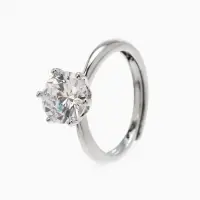 Кольцо «Выбражулька» бриллиант, как у мамы, б-р, белое в серебре