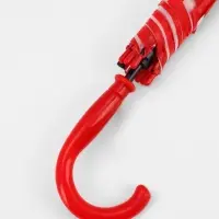 Зонт - трость детский &laquo;Божьи коровки&raquo;, 3Д, полуавтоматический, 8 спиц, R=41/47 см, d=82 см