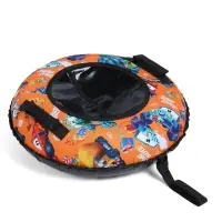 Тюбинг – ватрушка «Машинки», диаметр чехла 70 см, оранжевая, чёрная, Winter Star
