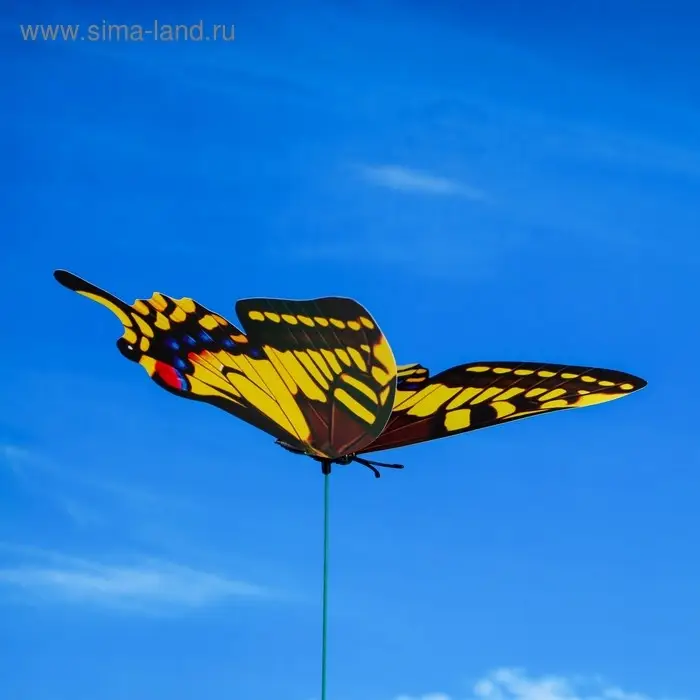 Штекер садовый &laquo;Бабочка альпина&raquo;, 22&times;21 см, h=42 см, МИКС